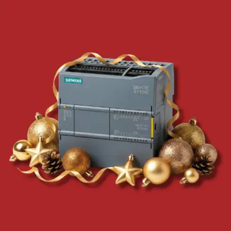 PLC Siemens S7-1200 fondo rojo
