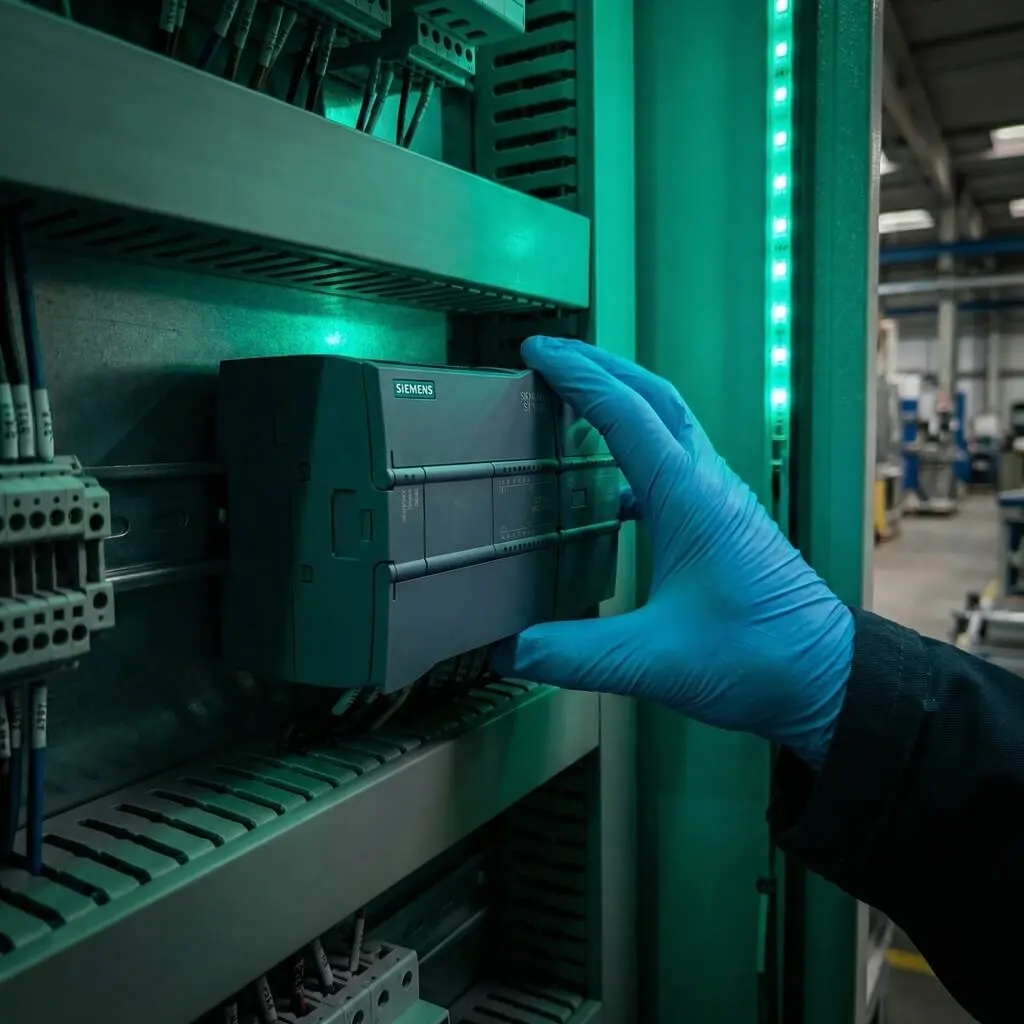 PLC S7 1200 Siemens instalación en fábrica Simatic