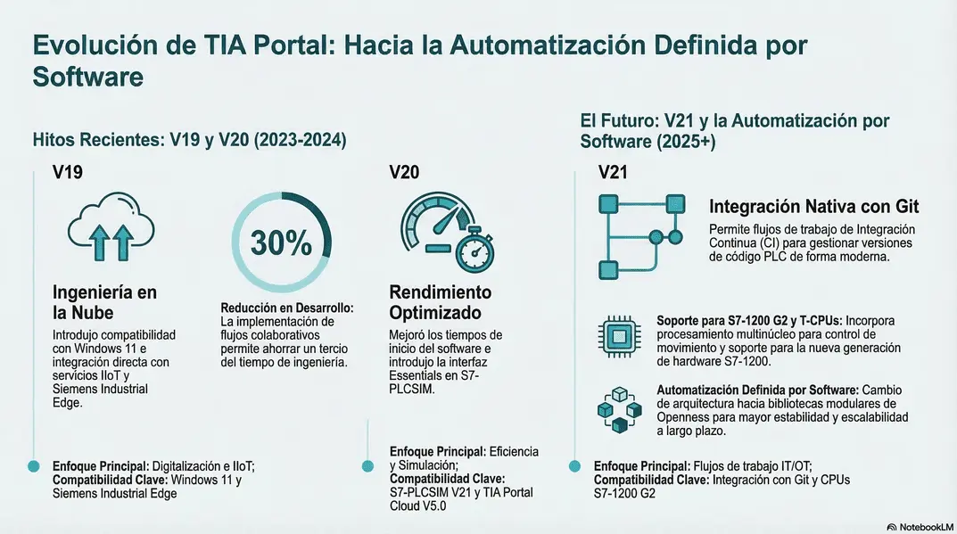 TIA Portal versiones Siemens