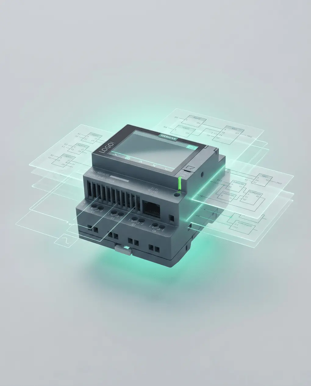LOGO Siemens v9 Indumatic green light