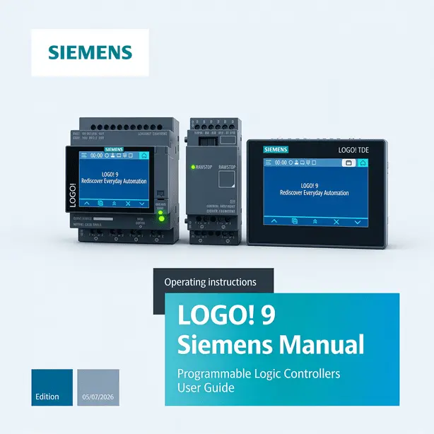 Manual LOGO! 9 Siemens  portada